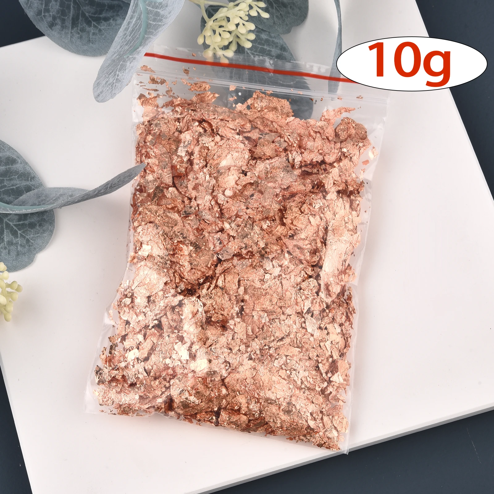Imitation Metallic Foil Flakes for Crafting and Nail Art Decor