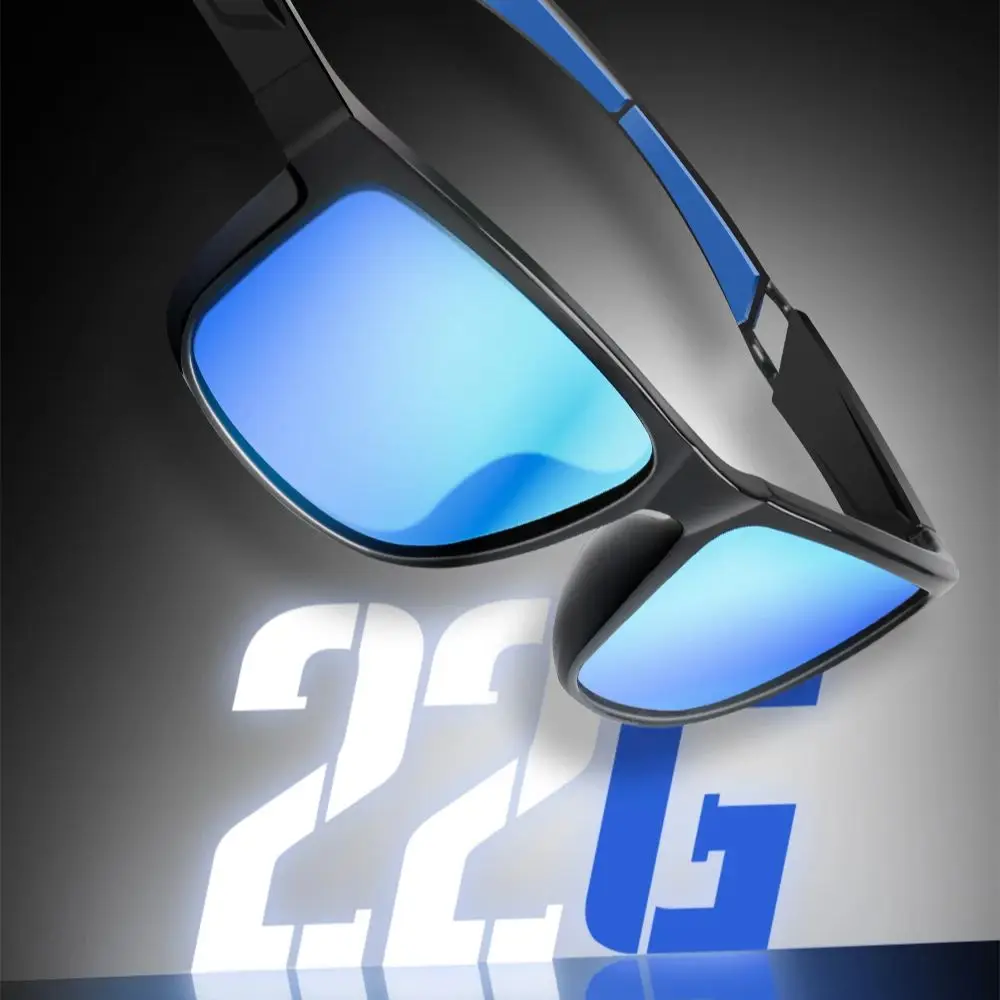 HASIDA Polarizer Anti-Glare Fishing Glasses with Lotus Leaf Coating and Silicone Legs