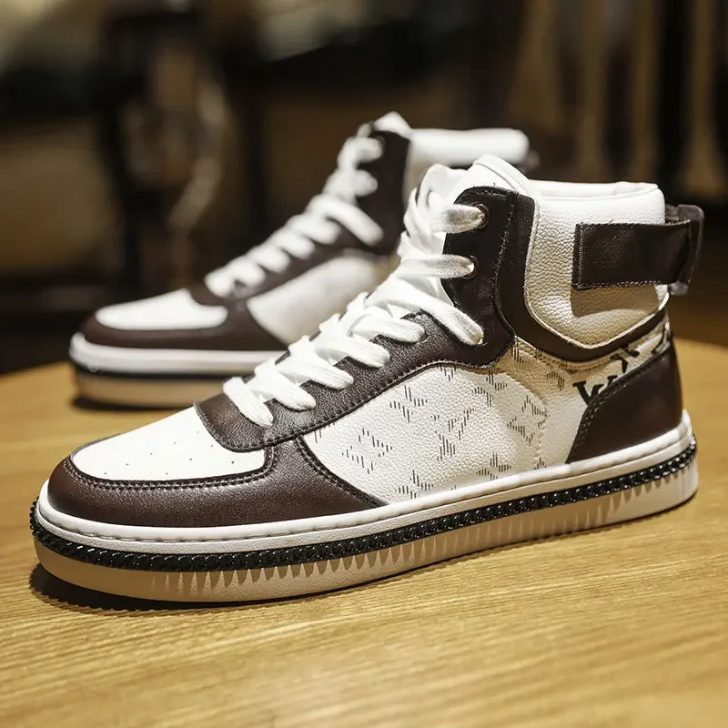 

Spring and autumn new men's board shoes Korean version of high-top air force casual shoes street sports tide shoes men