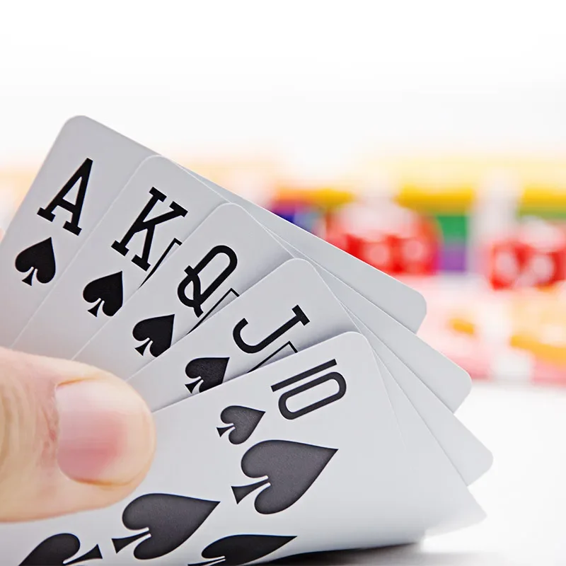 Playing Cards PVC Waterproof Plastic Crystal Game Ware Durable Supplies Creative Gift Practical Joke Party Gift playing cards plastic playing cards