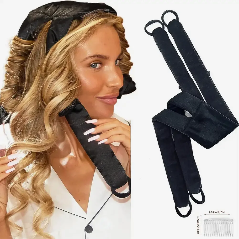 מקלות לסירוגין ללא חום, מתאימים לסירוגין שיער, עשויים מחומרים רכים ומבריקים, מתאימים לסירוגין שיער בעזרת כלי עיצוב