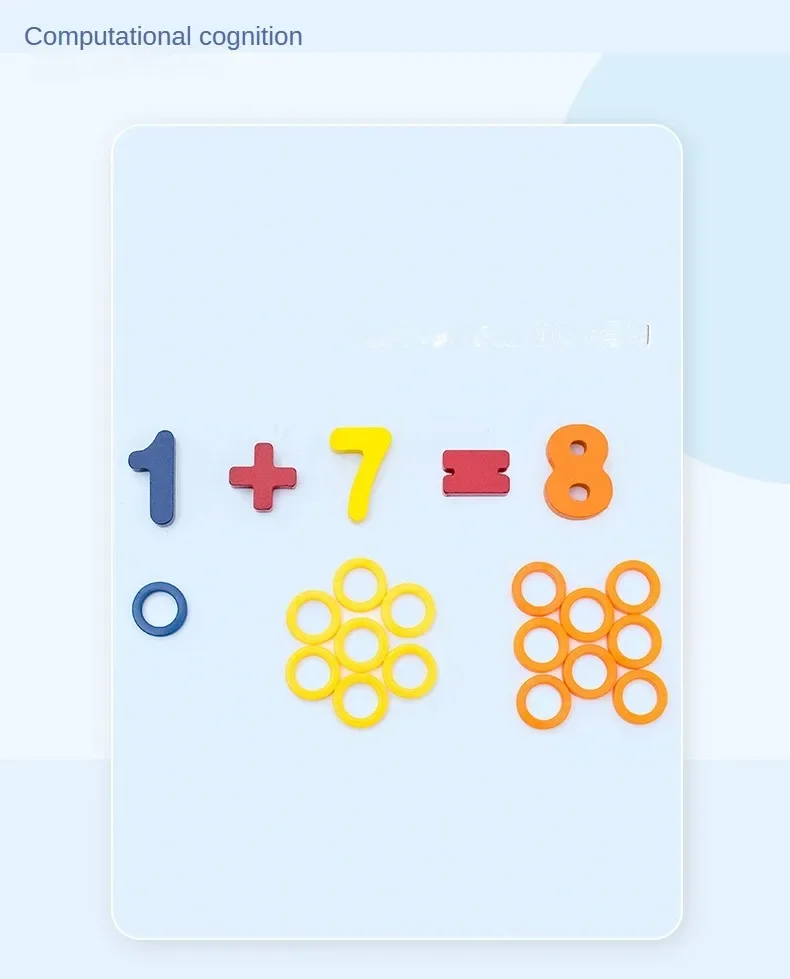 Kids Montessori Math Toys For Toddlers Educational Wooden Puzzle Fishing Toys Count Number Shape Matching Sorter Games Board Toy