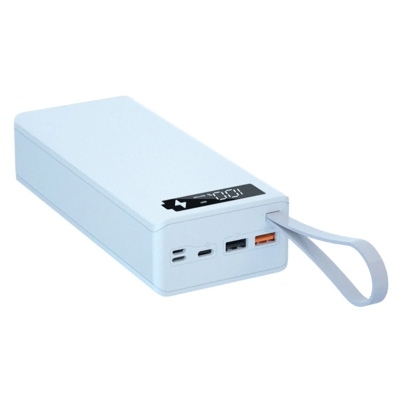 탈착식 QC3.0 PD 빠른 충전 LCD 디스플레이 쉘 A0NB용 케이스용 16x18650 배터리