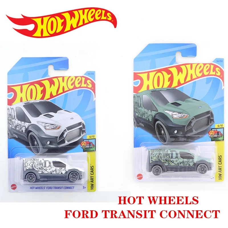 

2023-64 оригинальные Hot Wheels HOT WHEELS FORD TRANSIT CONNECT Mini Alloy Coupe 1/64 металлическая литая модель автомобиля, детские игрушки, подарок