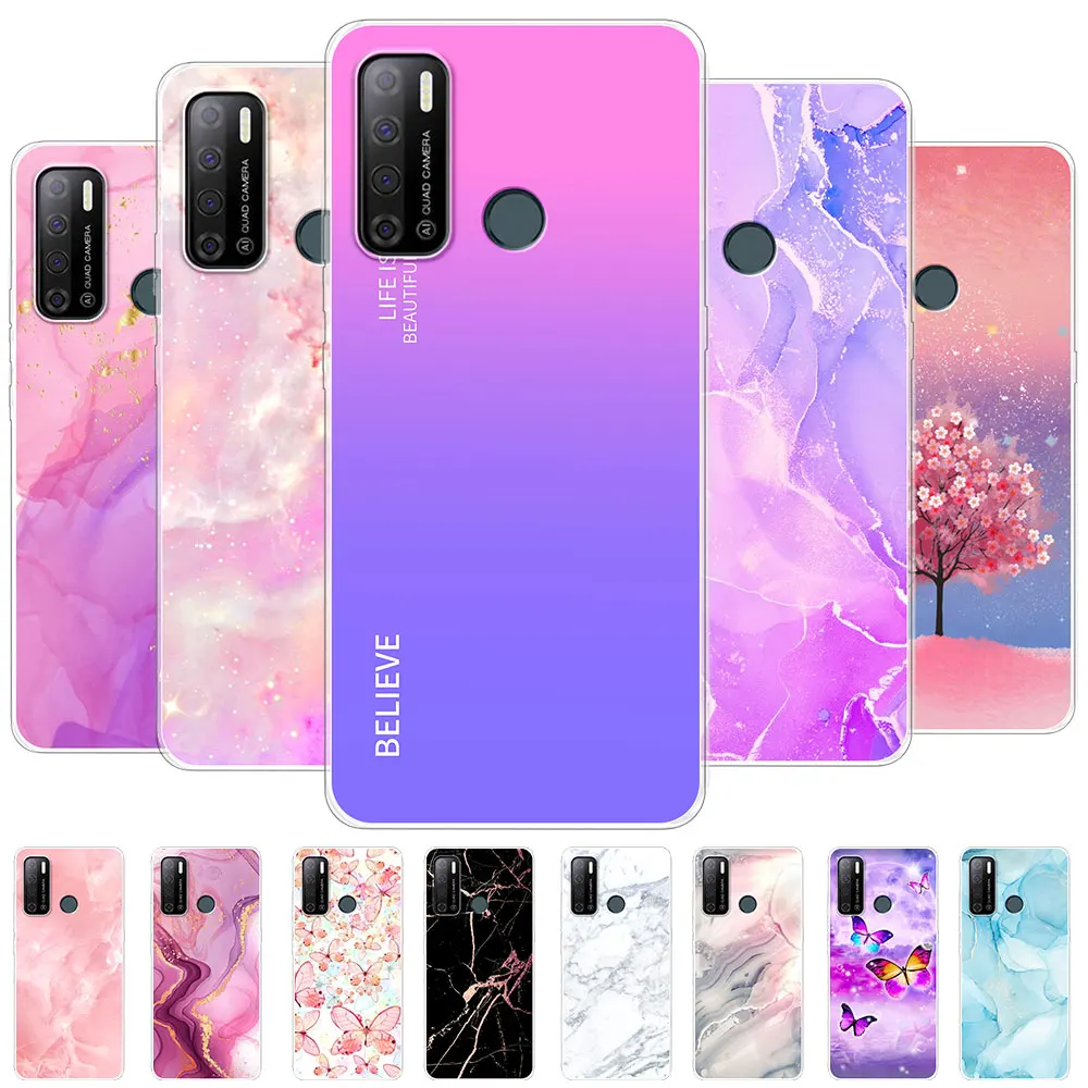 Чехол для Tecno Power 4 Pro Чехол, задняя крышка для телефона, для защиты 4, Прозрачный мягкий силиконовый защитный чехол из ТПУ для Pouvoir4 Fundas