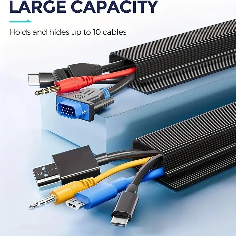 Sleek Under-Desk Cable Management Tray & Cord Organizer