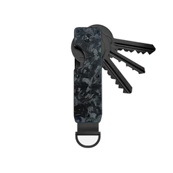 Sleek Metal Key Organizer Minimalist Holder (Black carbon)