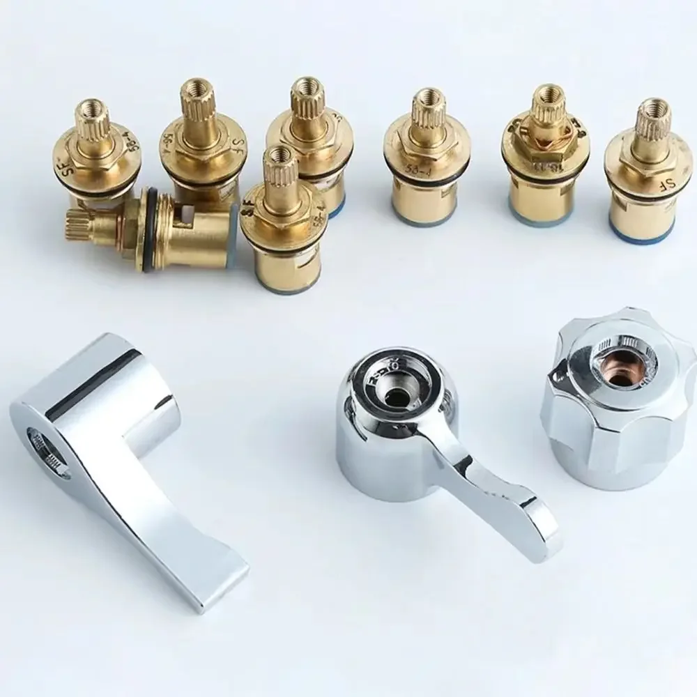1Pcs Quick Opening Copper Switch Handle Faucet Valve Core Easy Installation Faucet Replacement Part Bathroom Accessories