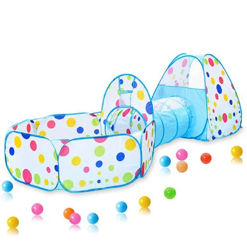 Portable Children's Game Tent Indoor Outdoor Kid Dry Ball Pool Playground Toy New Style Toddler Play House Tent Without Ball 6