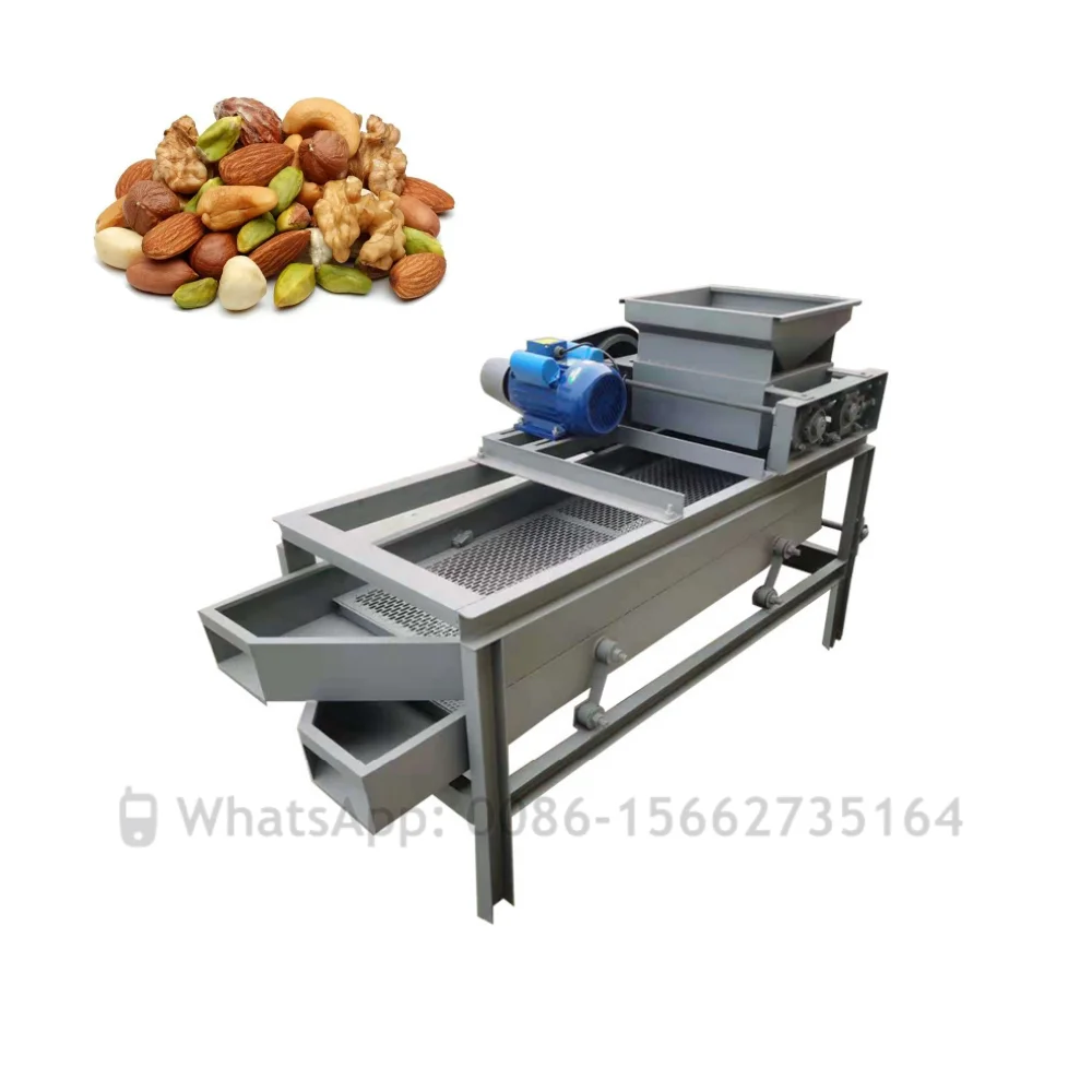 

Walnut Nuts Pecan Almond Pine Nut Skin Peeler Peeling Separator Sheller Nut Cracking Breaking Machine Cracker