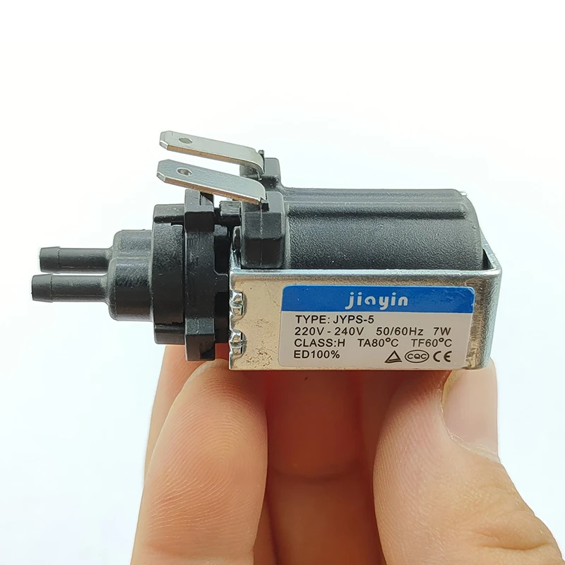 JYPS-5 AC 220V-240V 7W משאבת ספיגת מים מיני פלאנג'ר משאבת אלקטרומגנטית עבור ברזל נייד, מטאטא, בגדים וקפה