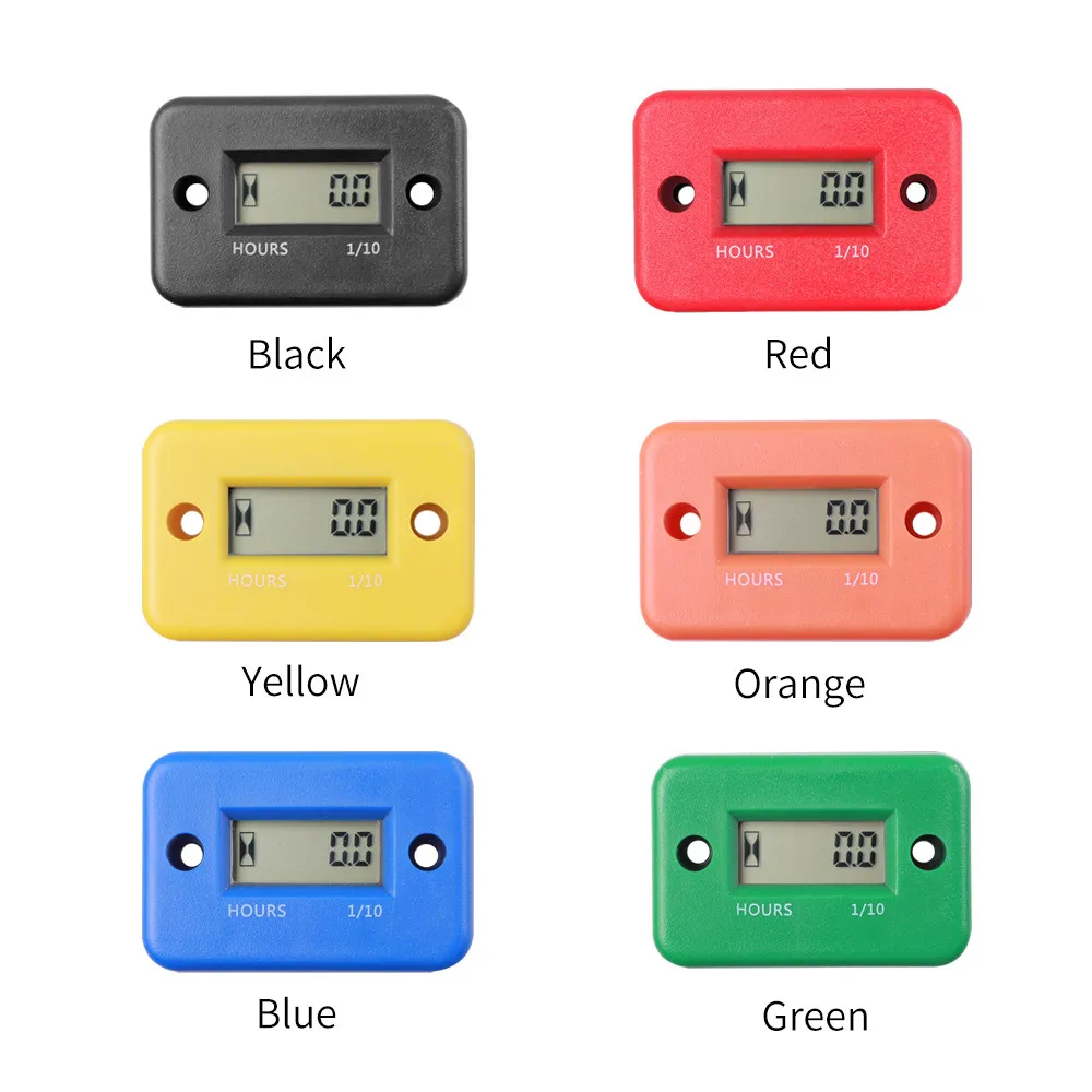 

Inductive Digital Hour Meter gauge LCD Display Hour Meter for Bike Motorcycle ATV Snowmobile Boat Ski Dirt Gas Engine