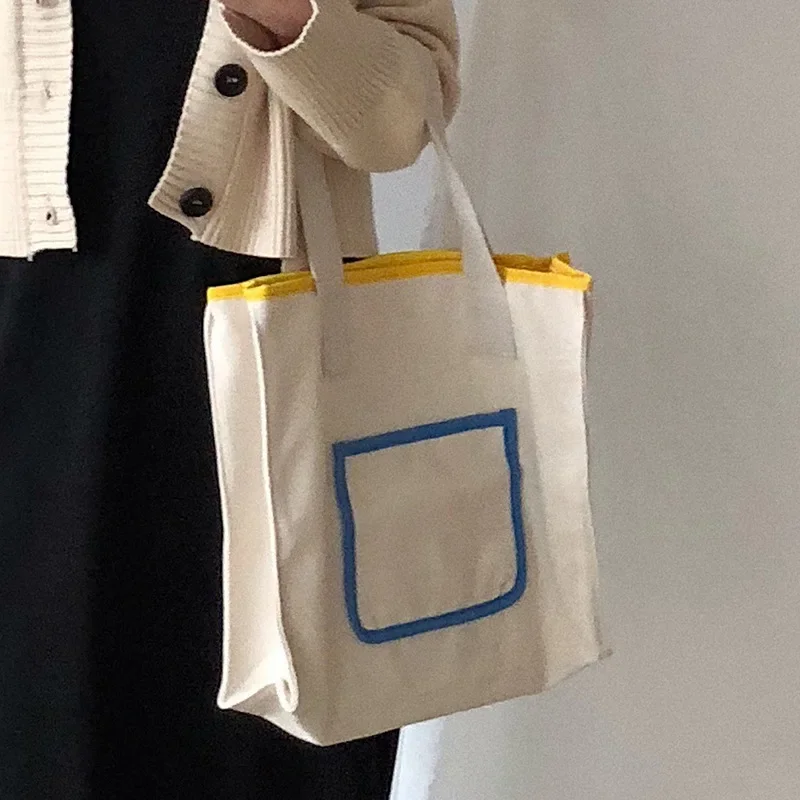 

Handbags French Style Canvas Large Capacity Simple Mommy Bag Casual Simple New Tote Bag for Women Lightweight Classic All-match