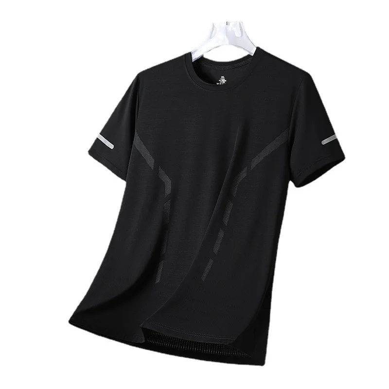 

Ice Silk T-shirt | Quick Dry Breathable Sports | Men's Mesh Half Sleeve | Summer Casual Tees