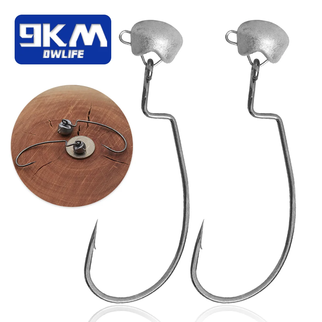 Jig Head Hooks 10~30Pcs Wide Gap Offset Worm Fishing Hooks Freshwater EWG Soft Lure for Bass Fishing Tackle Saltwater Fishing Lure