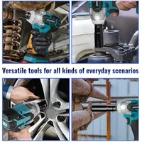 21V Cordless Electric Impact Wrench Brushless Electric Wrench Power Tools Hand Drill Socket Power Tool For Makita 21V Battery 2