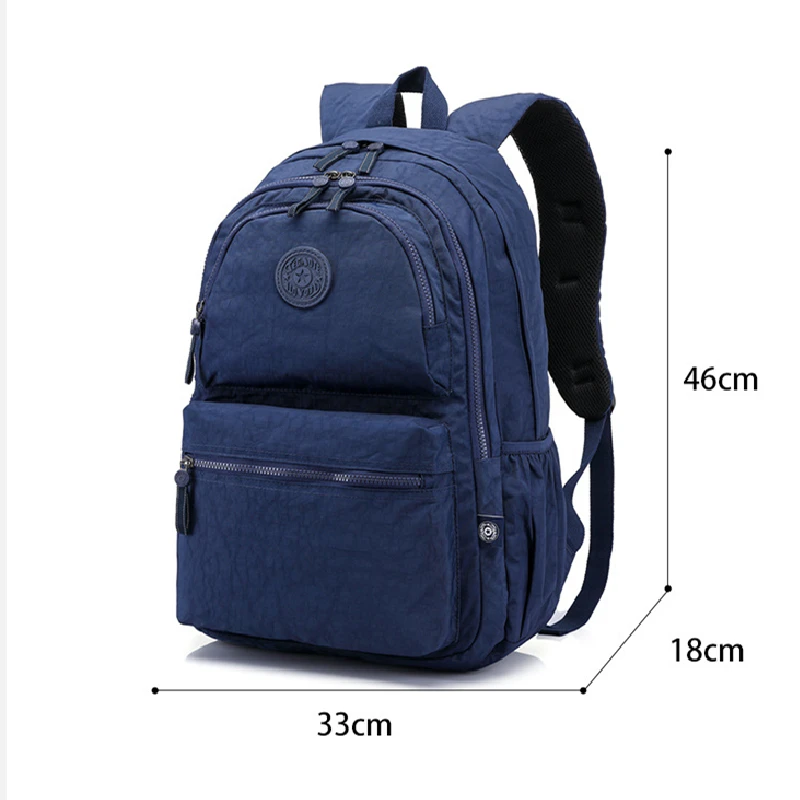 TEGAOTE High Quality A4 Large Capacity 15.6'' Laptop Men Women Backpack SchoolBag Lightweight Travel Bag Blue Black Grey M0990 6