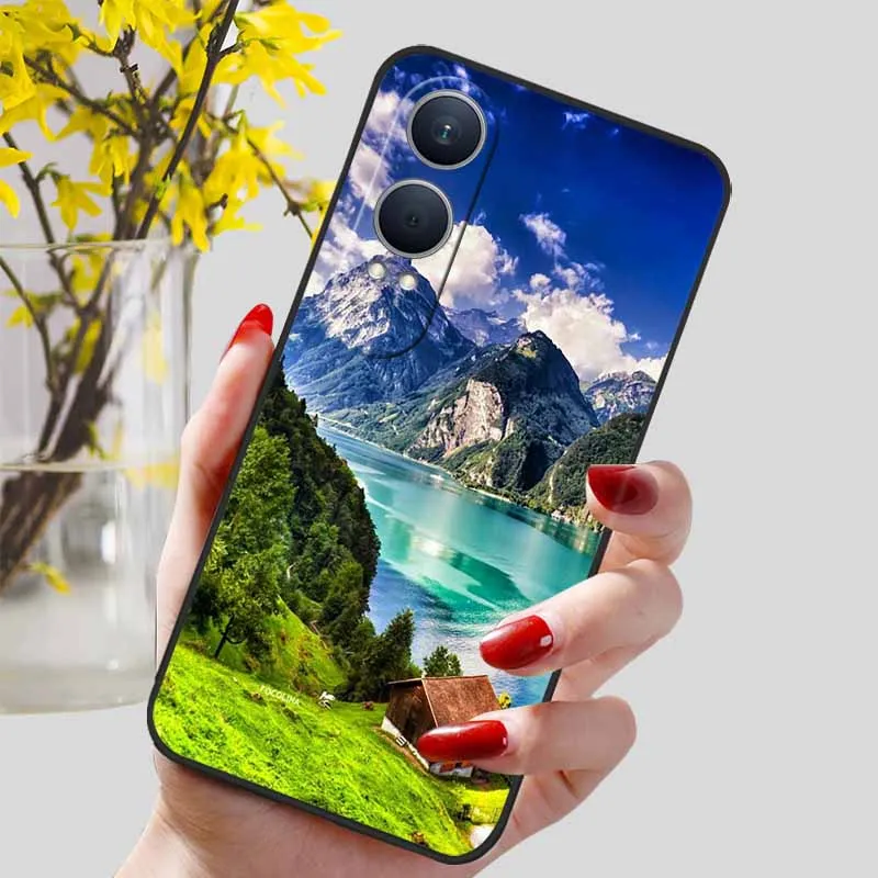 Floral Silicone Soft TPU Phone Case – Shockproof Protector Bumper Cover for OnePlus Nord CE4 Lite 5G
