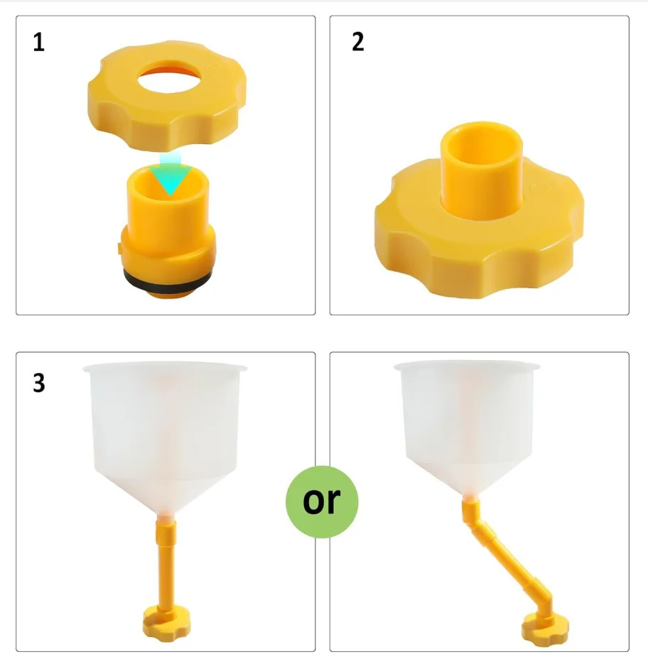 Antifreeze Funnel 15 PCS set car coolant plastic funnel refrigerant filling water tank coolant