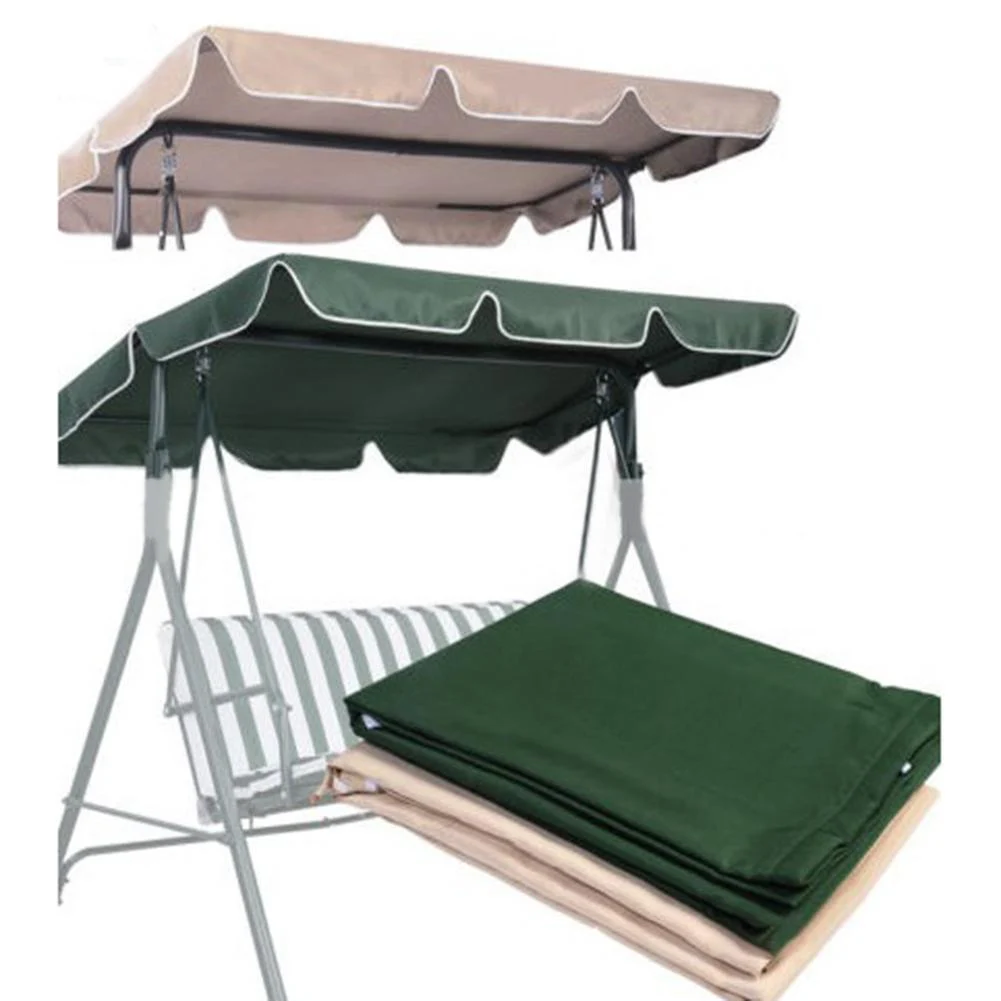 

1pc Garden Swing Chair Top Cover Awning Top Rain Cover Canopy Swings Roof Canopy 164*114*15cm Garden Furniture Accessories
