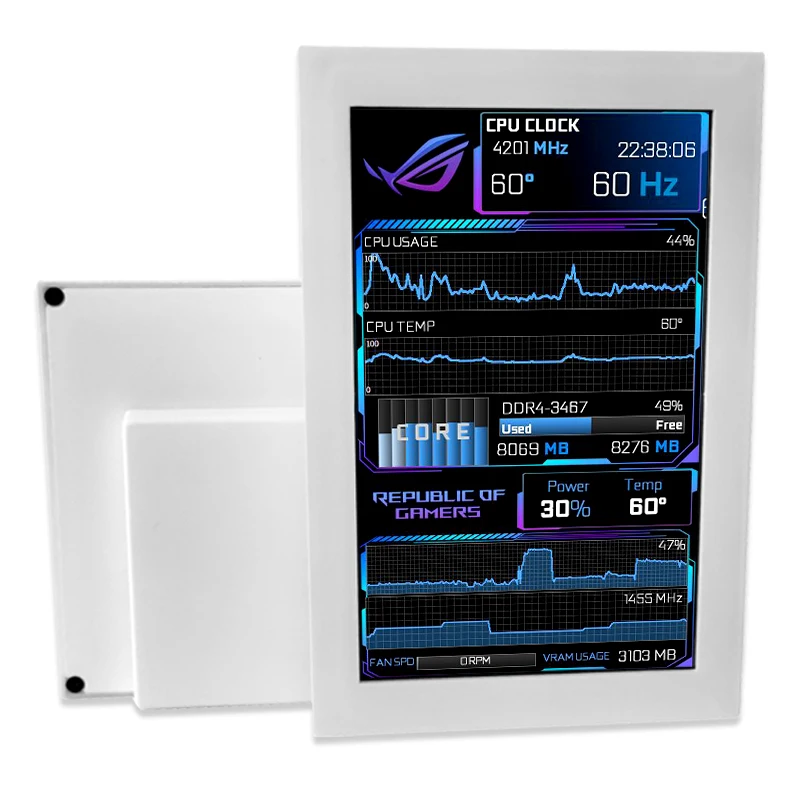 5-inch screen IPS chassis sub-screen USB display shows Aida64 video GIF DIY small display monitor