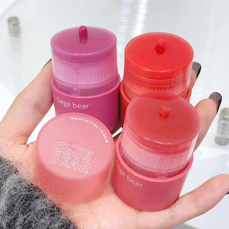 Gege bear Full Color Essence Lip Balm Moisturizes Hydrating Korean Delicate Girl Lip Balm Cross Border Beauty 2
