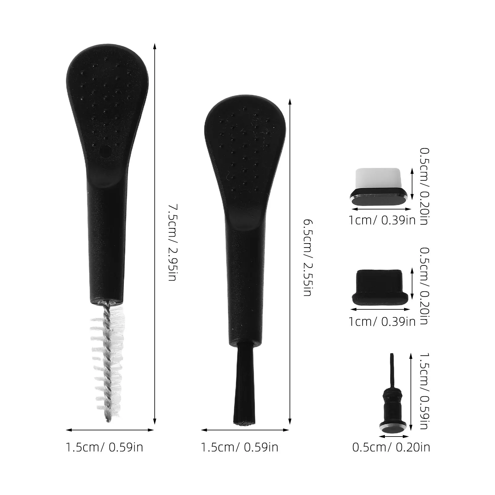 1세트 휴대폰 먼지 방지 플러그 키트 USB C 포트 보호 커버 충전 클리너 정교하고 부드러우며 내구성이 뛰어난 다기능 스타일리쉬