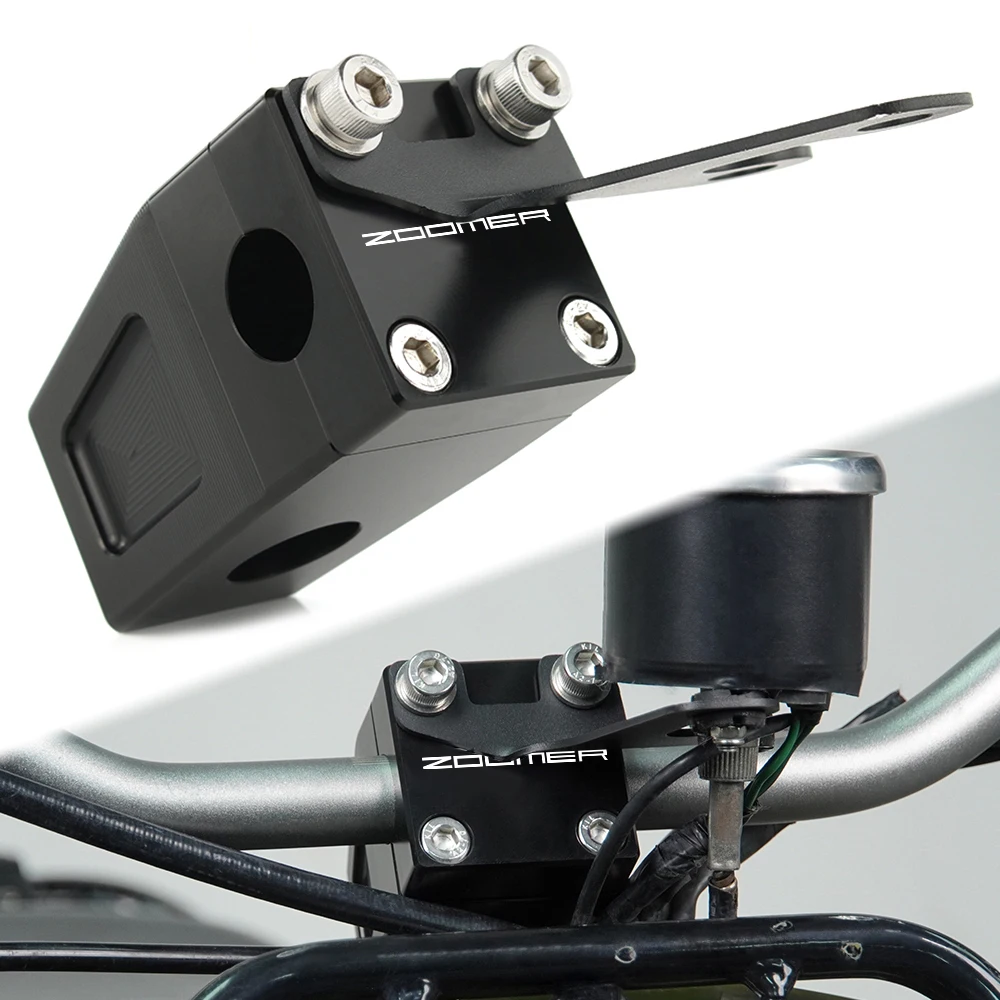 Motorcycle Black Handlebar Clamp Riser Fit For Ruckus / Zoomer NPS50 ...