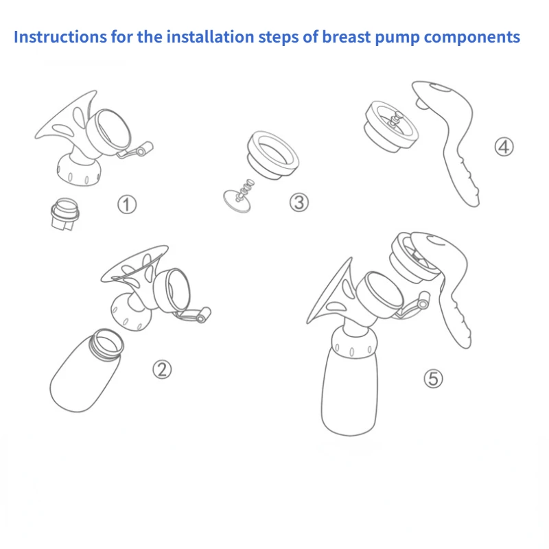 Manual Postpartum Breast Pump Painless High Suction for Pregnant Women Three Color Milking Machine Portable Baby Product 4