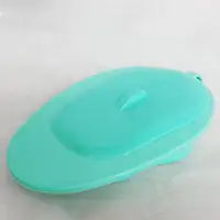 Firm Thick Bedpan with Lid Smooth Reduce Odour Potty for Men and Women Elderly Home Use,Comfortable Fracture Potty Reusable 2