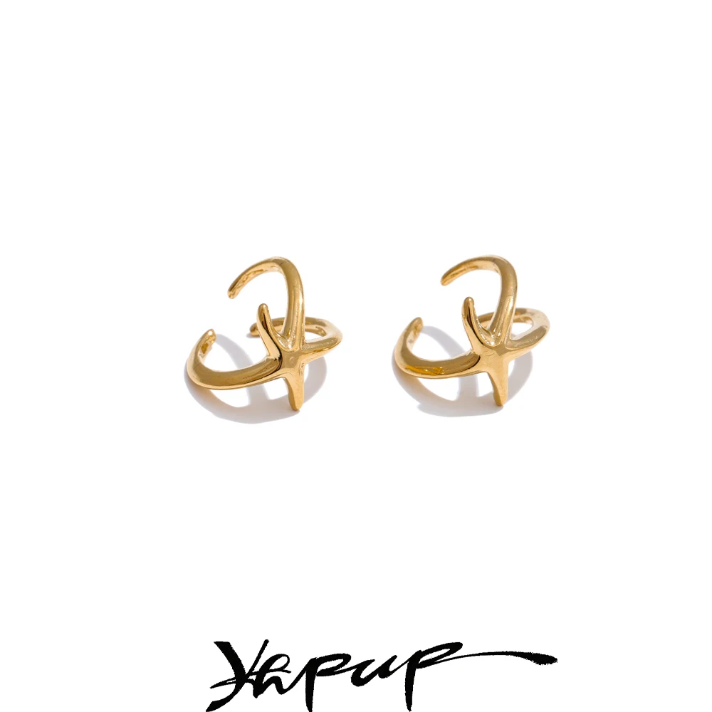 Yhpup Starfish Ear Bone Clip Earrings