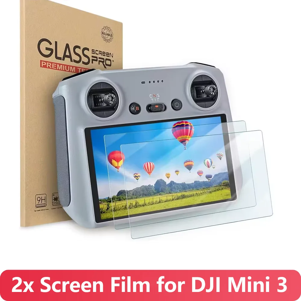 Комплект Из 2 Предметов DJI Mini 3/3 Pro/Mini 4 Pro HD Защитная Пленка Закаленного Стекла |