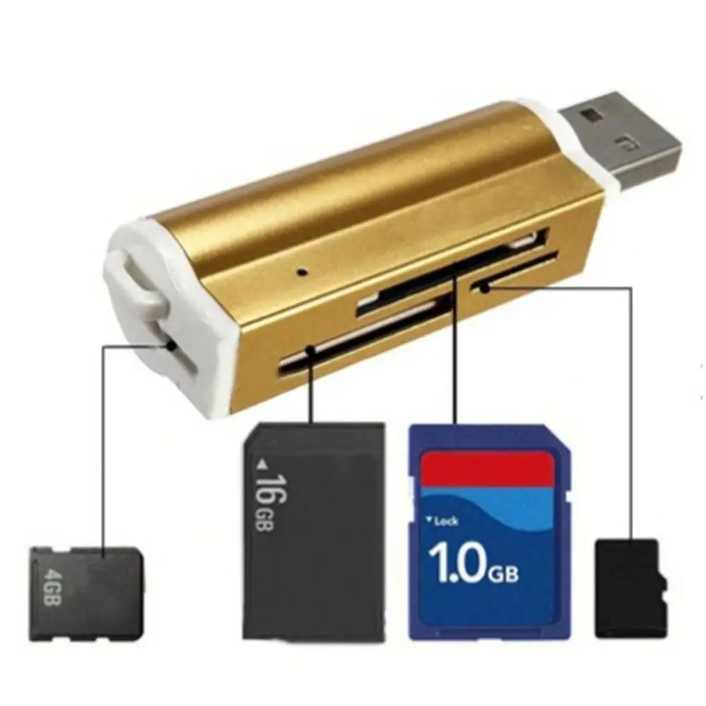 

Multifunction USB 2 0 TF SDHC MS High Speed Memory Card Reader