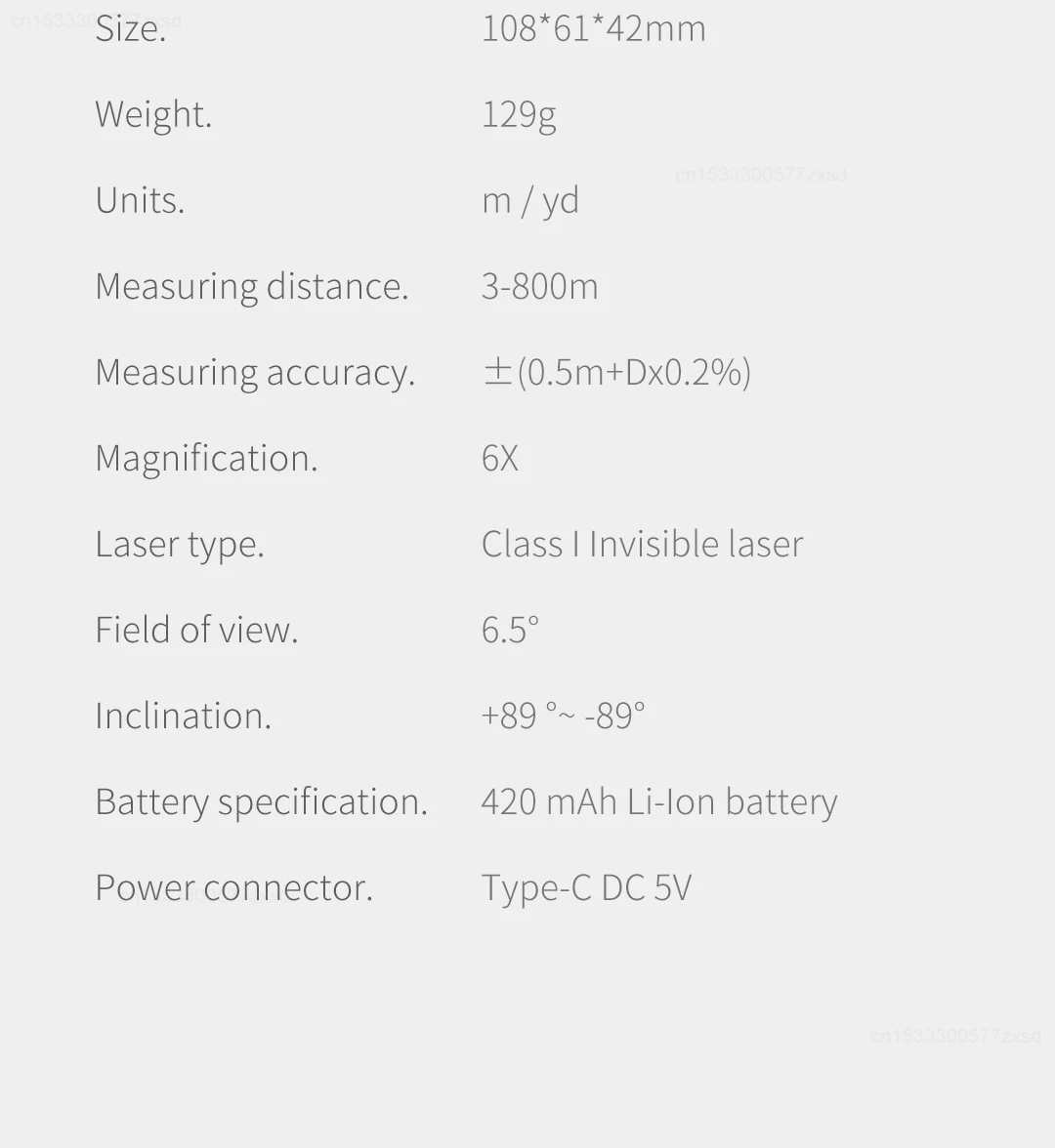 Xiaomi DUKA ATuMan TR1 Laser Rangefinder Telescope 6X