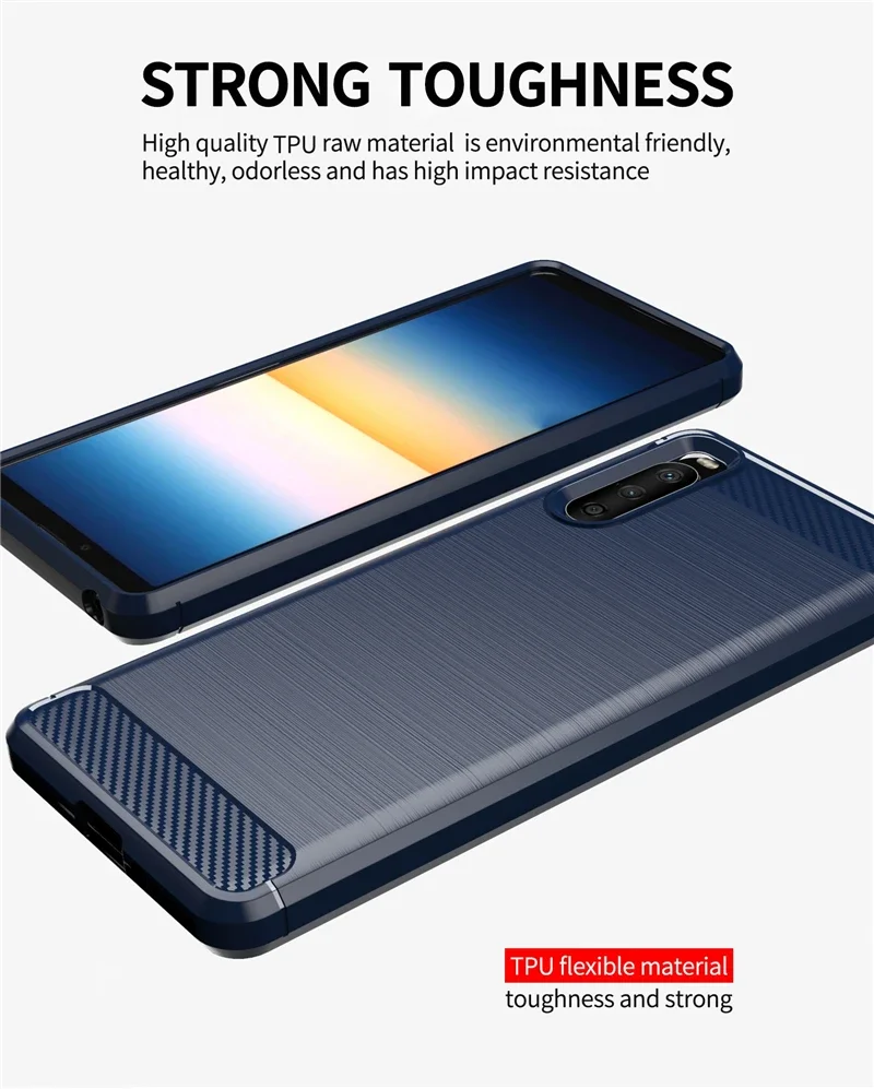 Sleek Silicone Carbon Fiber Phone Case with Enhanced Protection