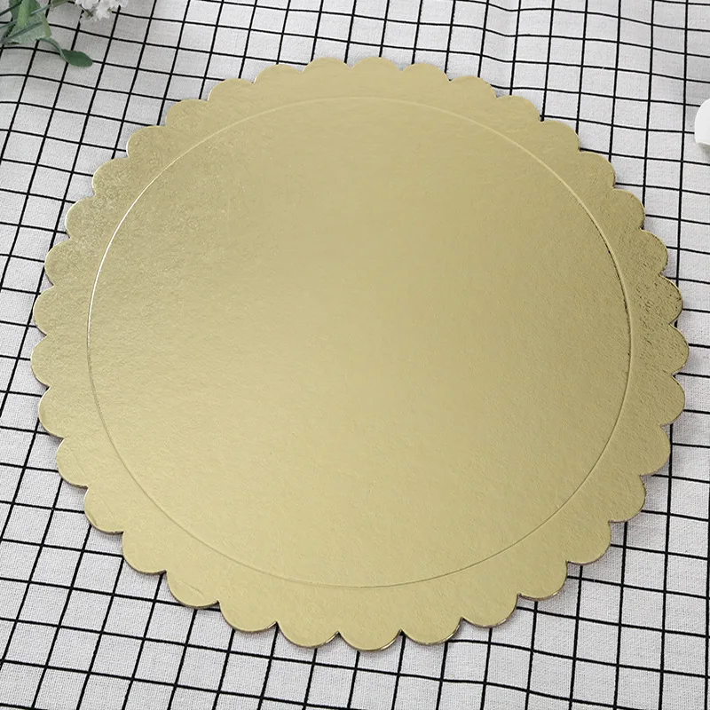 Gold Cake Board Disposable Dessert Tray Cake Base Cardboard for Wedding Birthday Party Baking Accessories Tools baking supplies cake tools