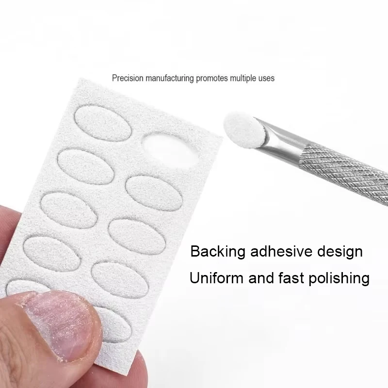 Nail Circle Beveled Head Stainless Steel Cuticle Pusher Nail Art Sanding Tablet Manicure Sticks Tool for Salon Nails Accessories 2