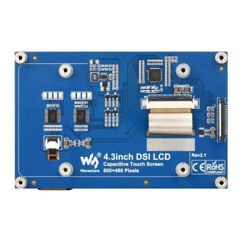 

F3MA 4.3inch 800x480 Multi-Touch Capacitive TouchScreen Panel QLED Display Touchscreen for RaspberryPi 4B 3B+ 3A+ CM3 CM3+ 4
