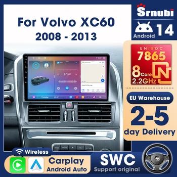 Srnubi 2 Din Carplay Android Auto para Volvo XC60 2008 - 2013 Autoradio GPS Navegación WIFI Reproductor Multimedia 4G Radio de coche estéreo 1