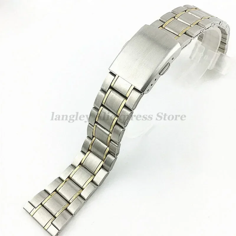Stainless Steel Lightweight Watch Band with Clasp Closure