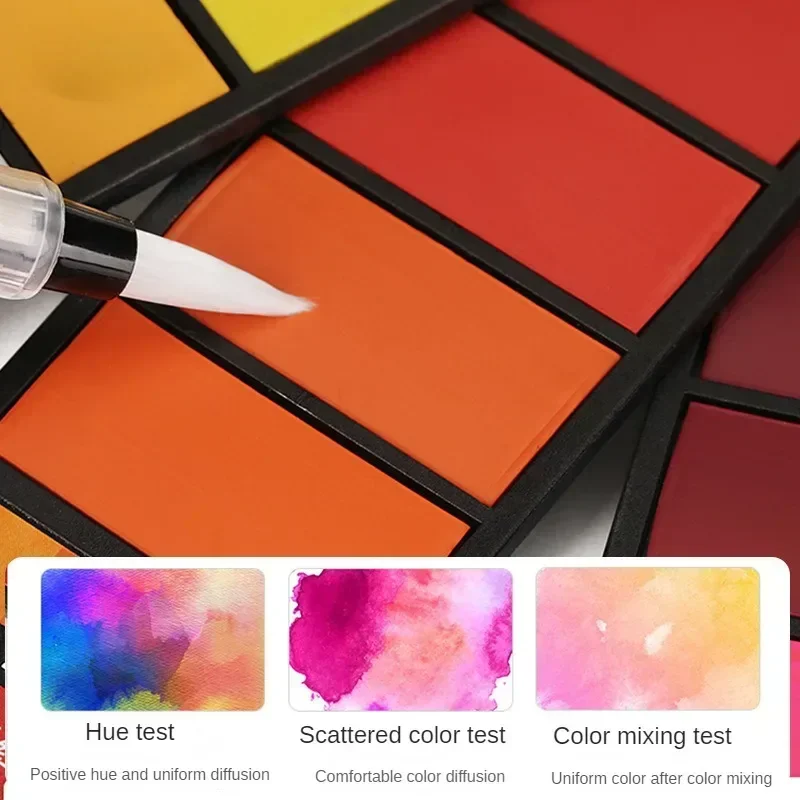 18/24/36/42 Colors Solid Watercolour Paints Set Watercolour Paints Kids Beginners Professionals for Painting School Art Supplies 3