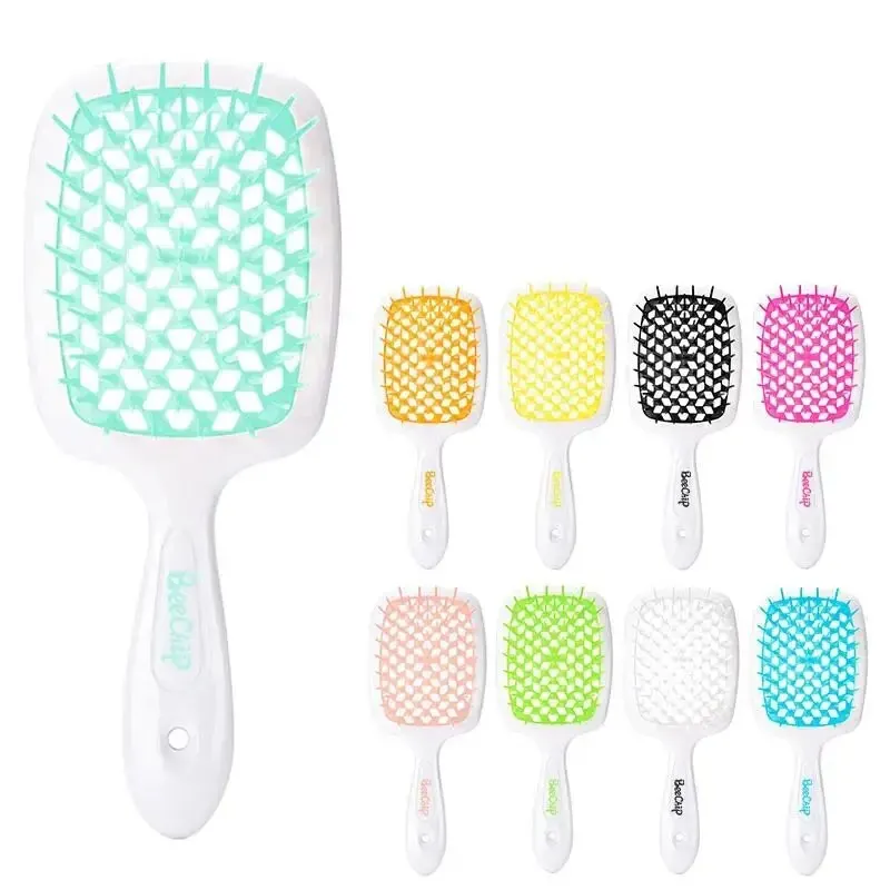 Hair Brush Hair Smoothing Honeycomb Curved Cutout Used For Styling Combing Massaging Scalp