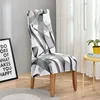 Printed King Back Chair Cover for Dining Room Kitchen Banquet XL Size Stretch High Back Chair Covers Anti-dirty Decor Seat Case 3