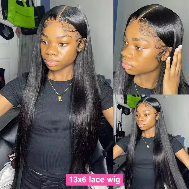 40 44 Inch 250 Density Bone Straight HD Lace Wig 13x6 Human Hair Brazilian 13x4 Lace Frontal Human Hair Wig For Women Preplucked - Image 2