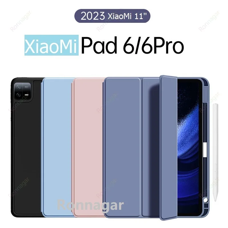 Smart Auto Wake up e Dormir Cover com Suporte para Lápis Capa para Xiaomi Pad 11 mi Pad Pro Redmi 10.61