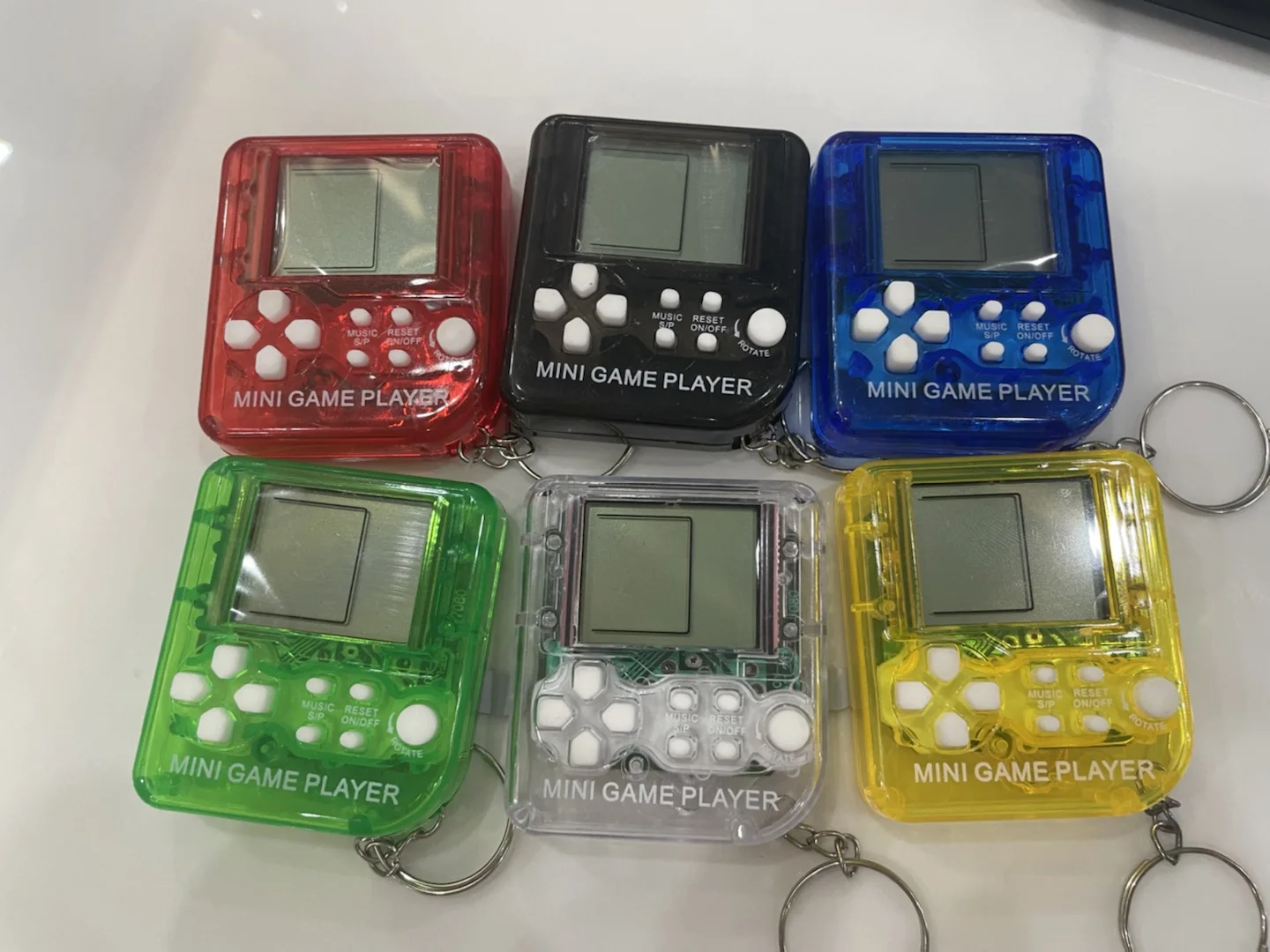 1 Pc of Cute and Fun Mini Video Game Console Keychains Party Gifts for Friends Handheld Game Console