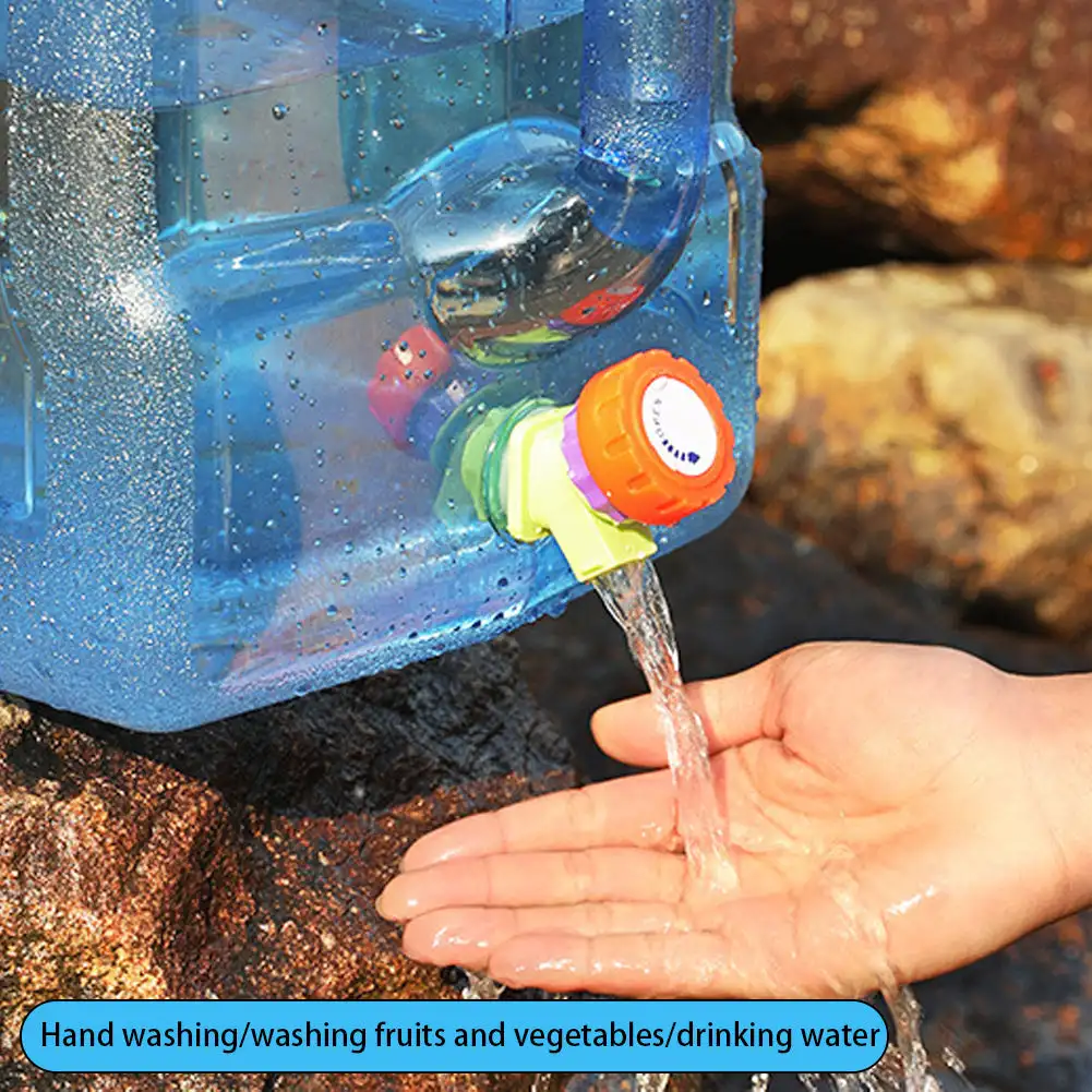 3/5/7.5L Outdoor Water Bucket Portable Pure Water Tank Container with Faucet for Camping Hiking Picnic Vehicle Supplies