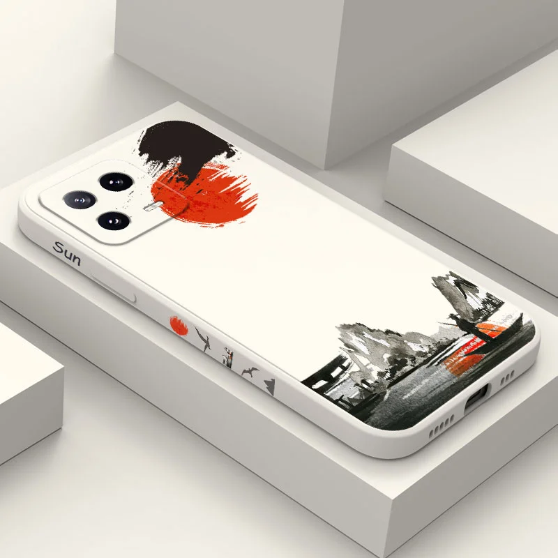 Admire The Moon Liquid Silicone Phone Case