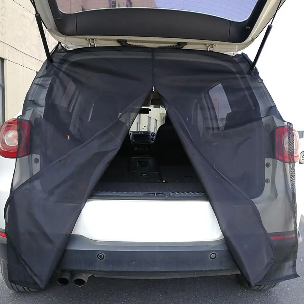 

Car Tailgate Mosquito Net Mount Camping Trunk Ventilation Mesh for SUV Self-driving Tour Prevent Mosquitoes Sunshade Magnetic