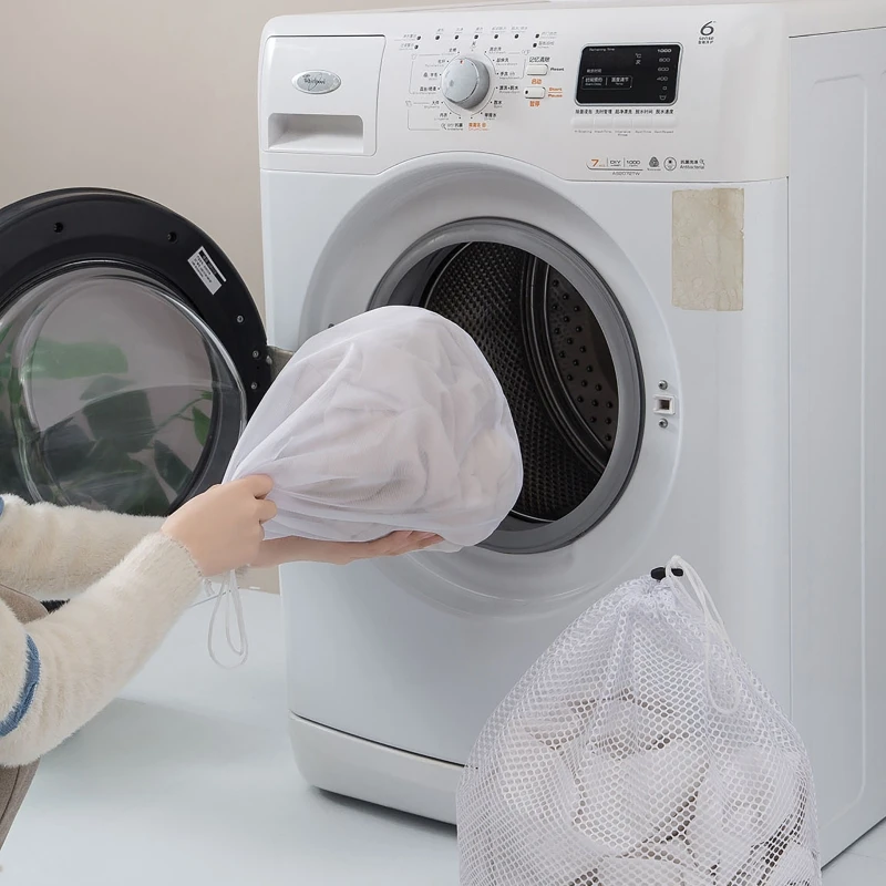 Laundry Bag Mesh Polyester Wash Bags Coarse Net Basket care Washing Machines Bag underwear special Bra Socks anti-deformation 3